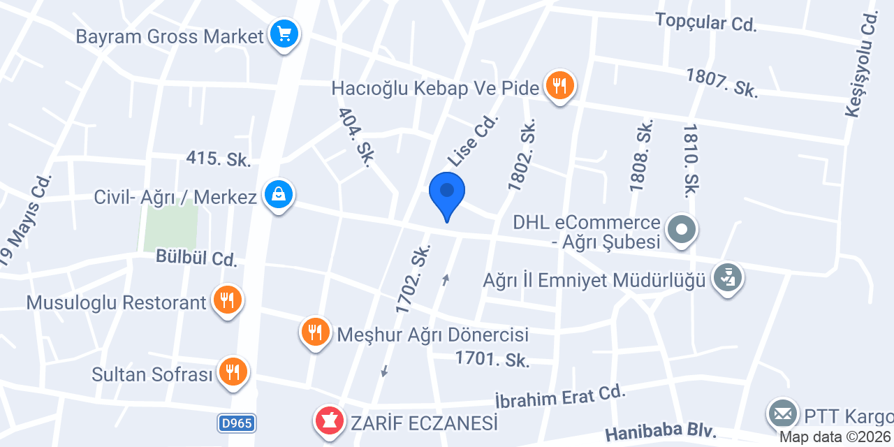 Özel Atalay Motorlu Taşıt Sürücüleri Kursu konumu