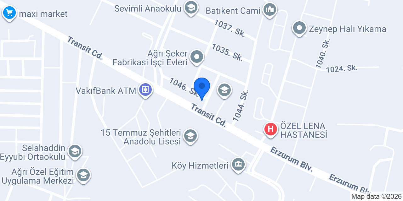 Bizim bahçe cafe restaurant konumu