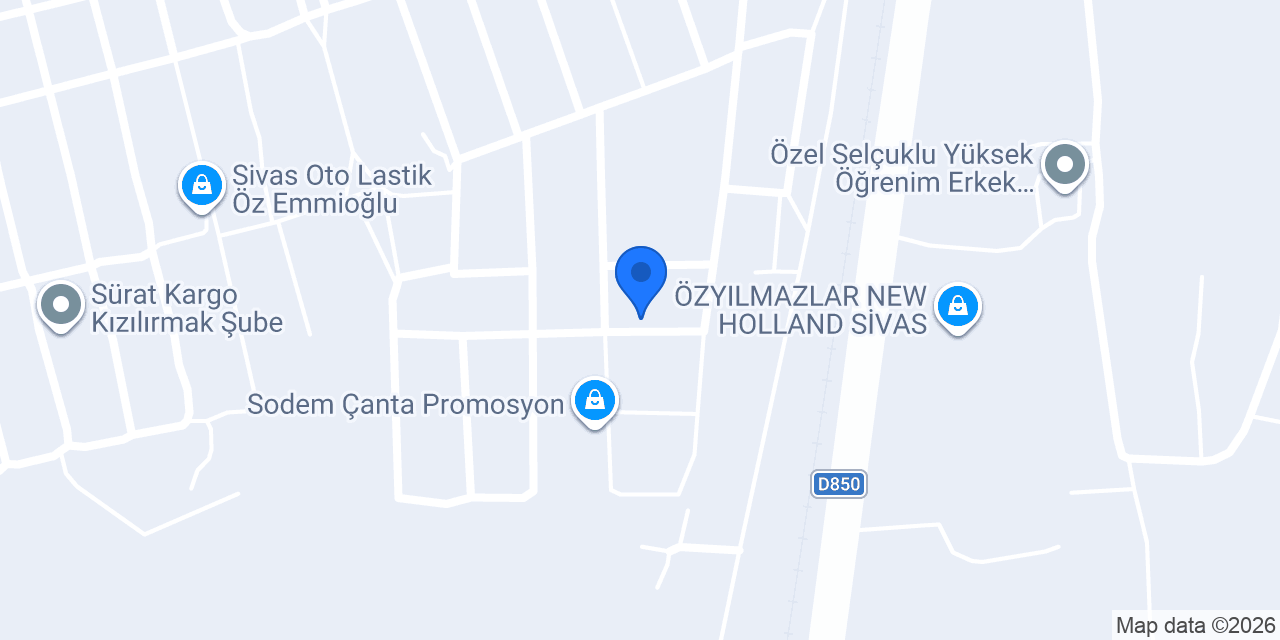 Royal mobilya Sivas konumu