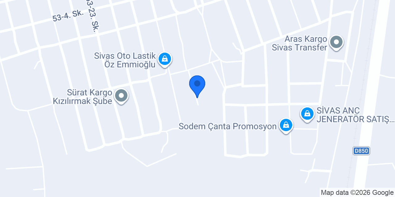Öz Hikmetoğlu Mobilya konumu