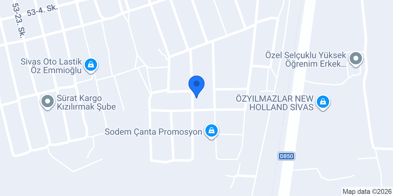 Sivas Kerem Palet konumu