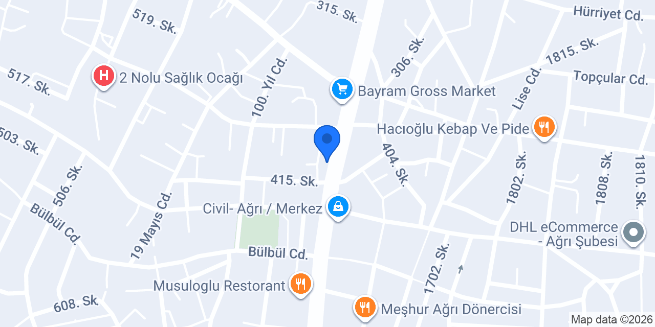 Ağrı 3. Noterliği konumu