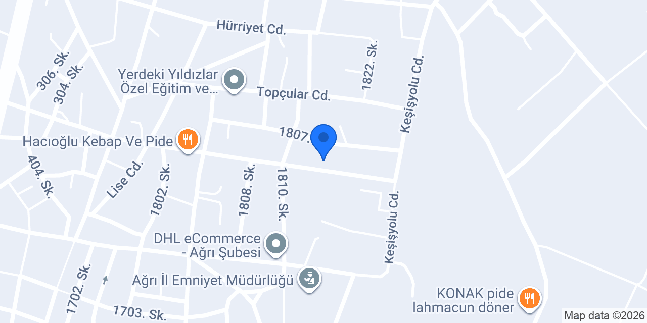 Agri Kadir Has Ortaokulu konumu