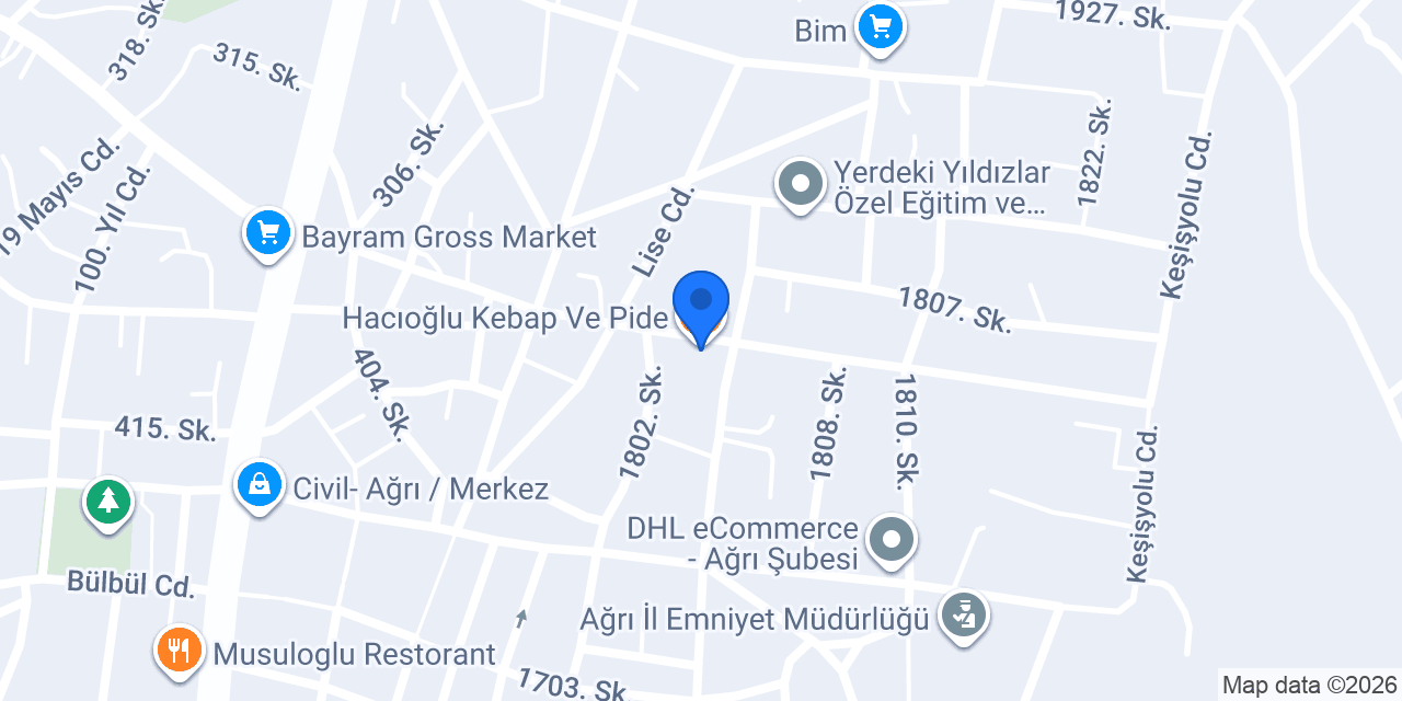 Hacıoğlu Kebap Ve Pide konumu
