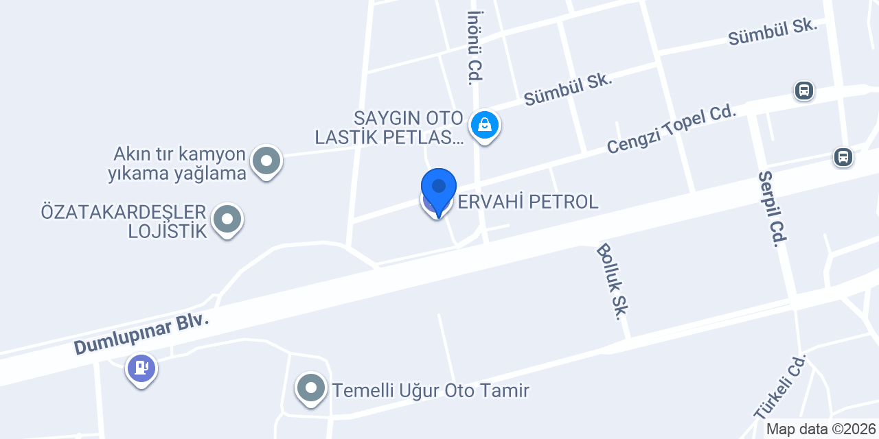 ERVAHİ PETROL konumu