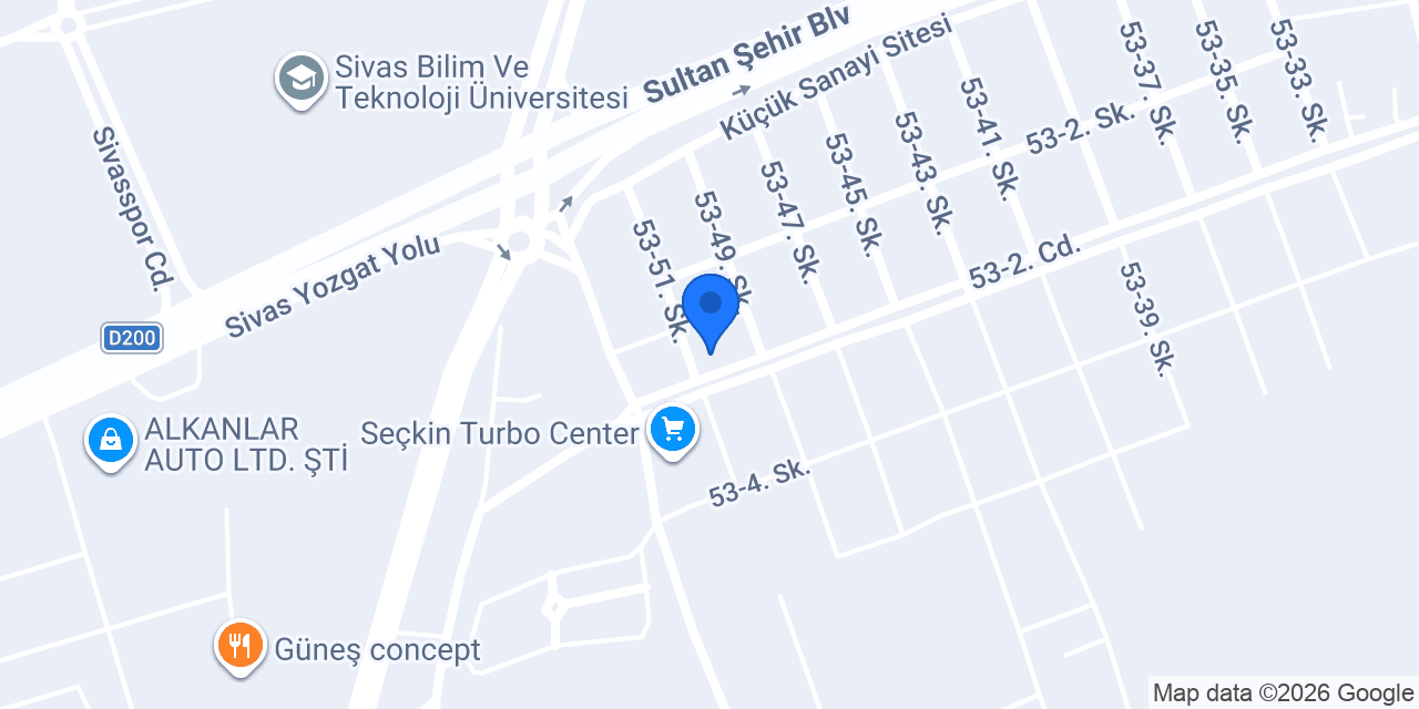Taşpınar Oto Cam konumu