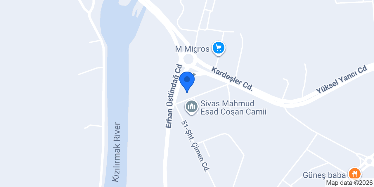 Sivas Fix Taksi konumu
