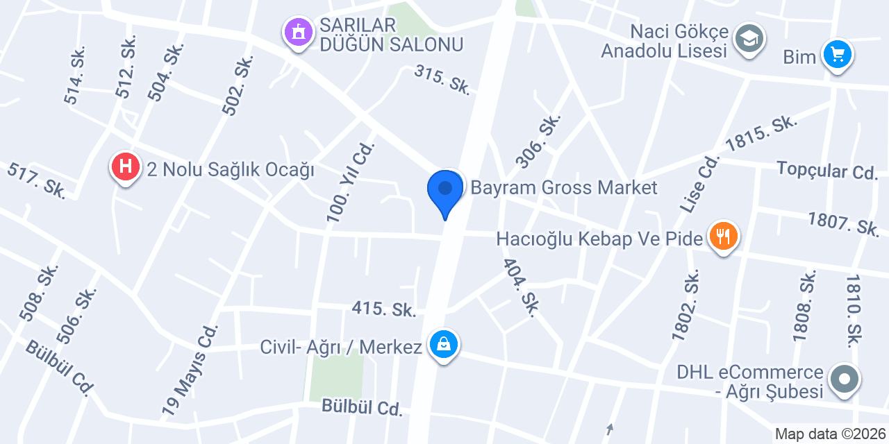 Şark Mobilya konumu