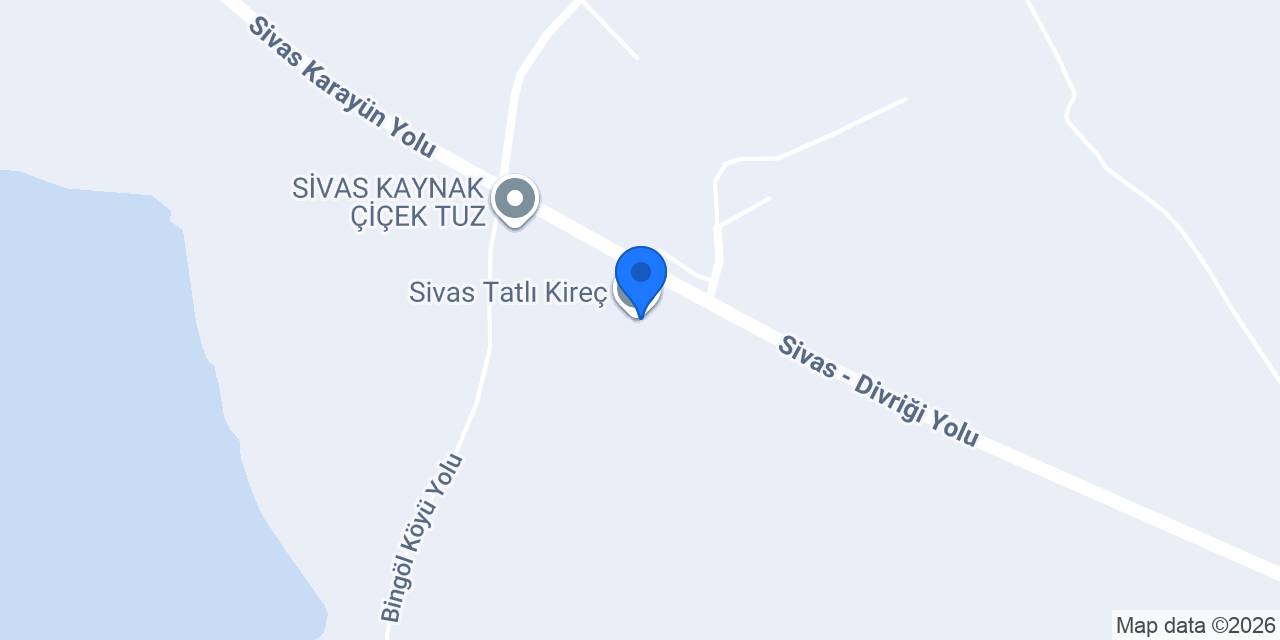 Sivas Tatlı Kireç konumu