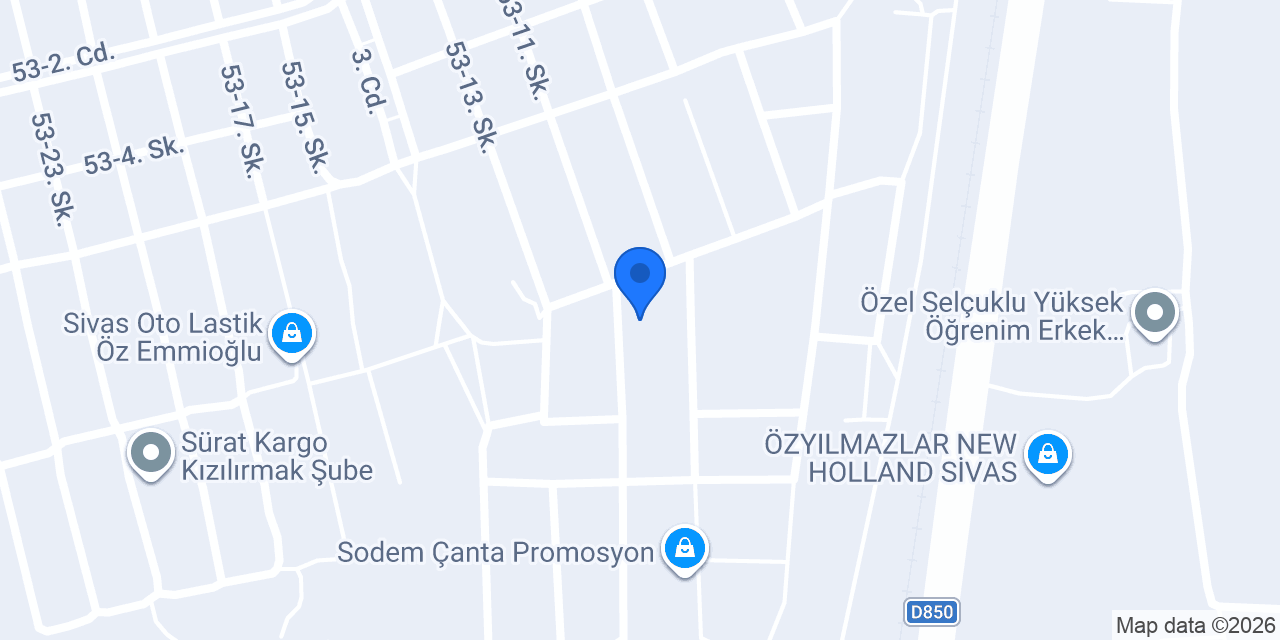 Sivas Elit Yemekçilik konumu
