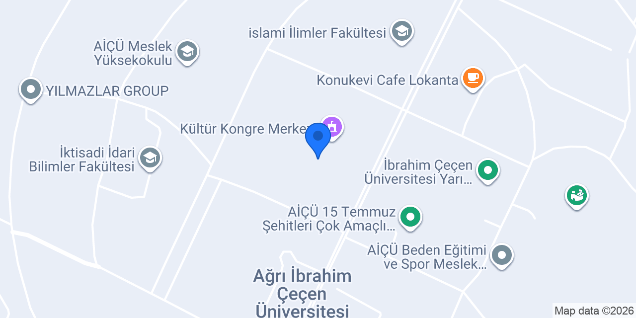 İbrahim Çeçen Üniversitesi Öğrenci İşleri Daire Başkanlığı konumu
