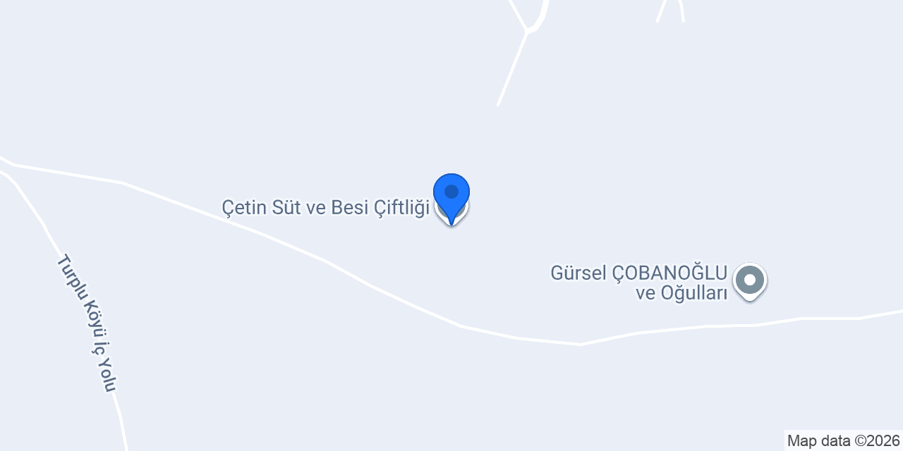 Çetin Süt Çiftliği konumu