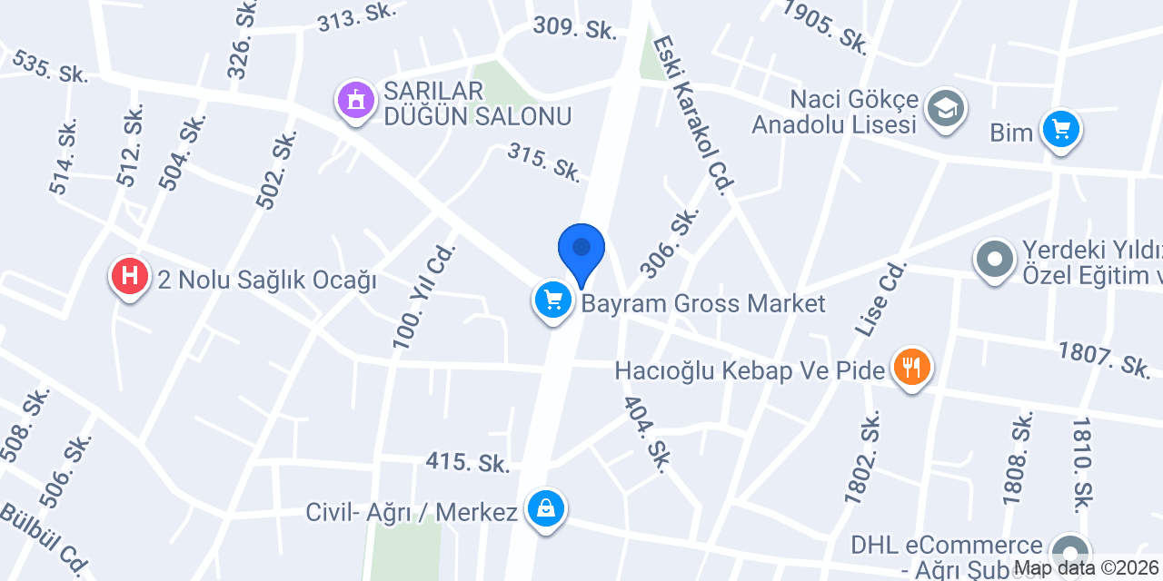 Güler Taksi konumu