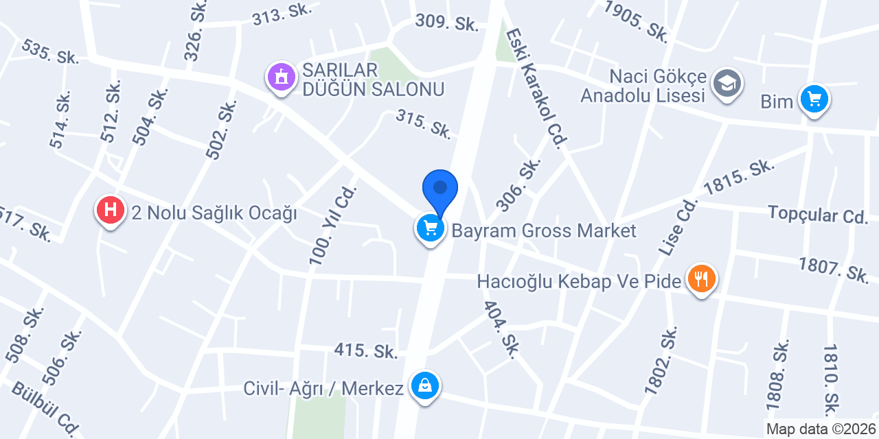 Ergül taksi konumu