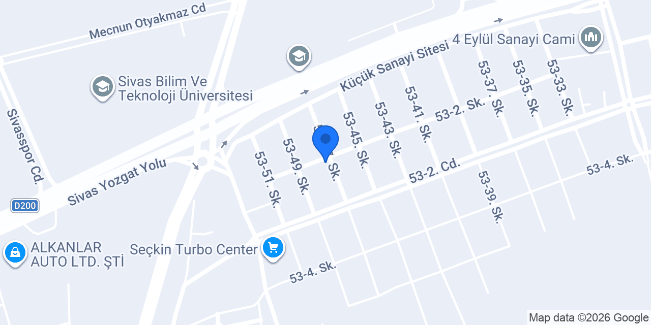 Sivas Otomatik Kapı konumu