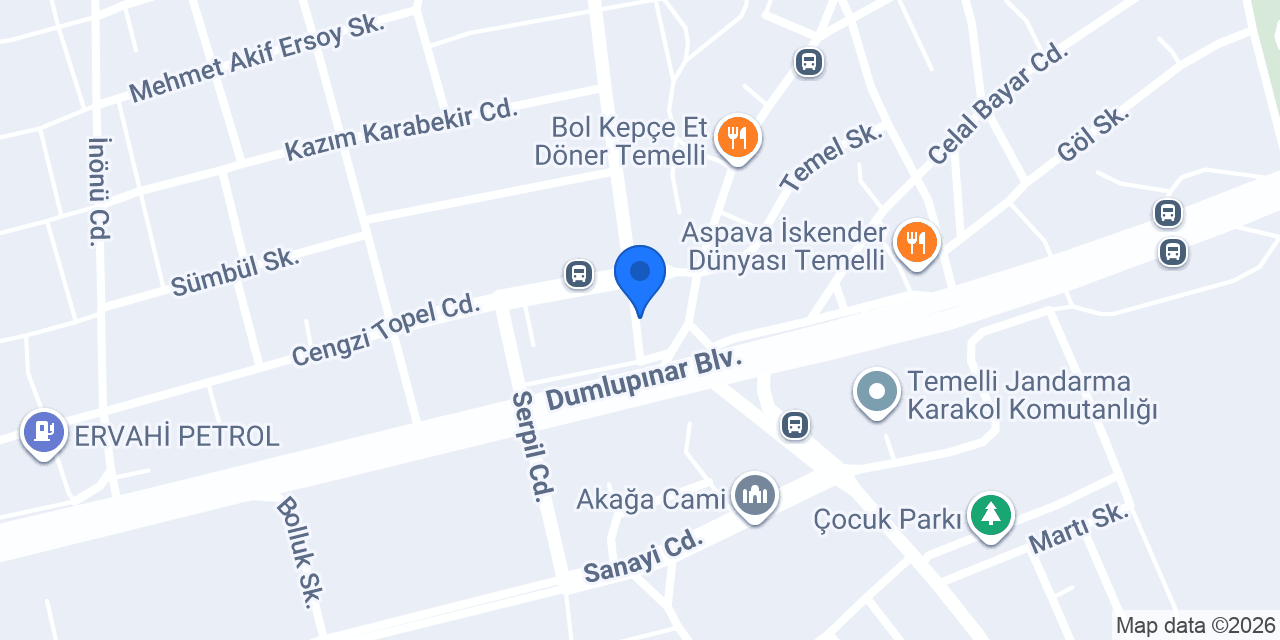 ŞEKER DONER PIDE VE CORBA konumu