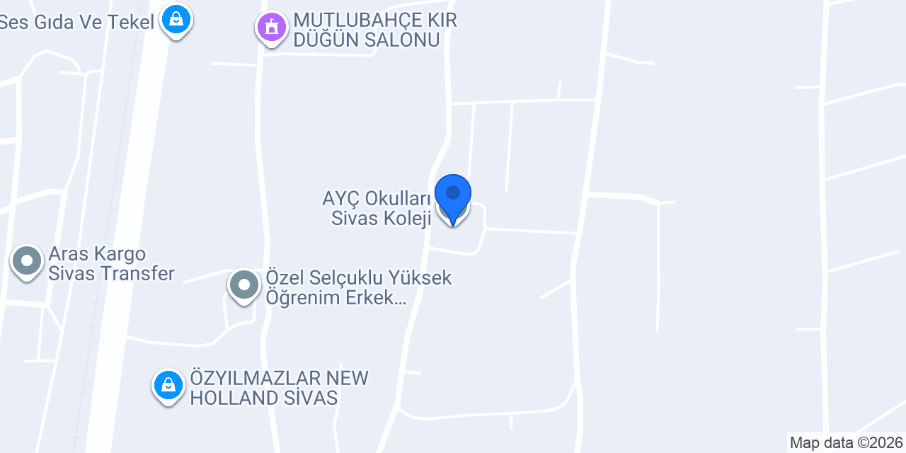 AYÇ Okulları Sivas Koleji konumu