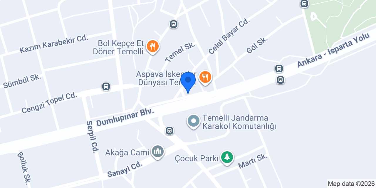 Temelli Emlak konumu