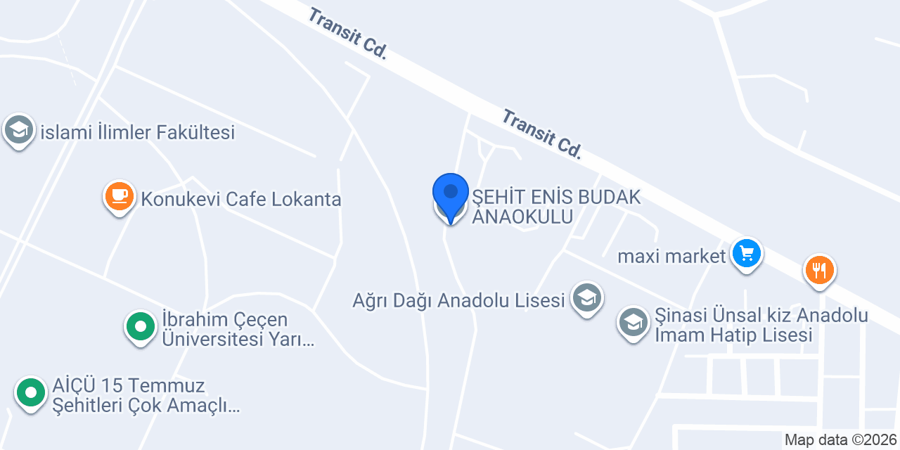 ŞEHİT ENİS BUDAK ANAOKULU konumu