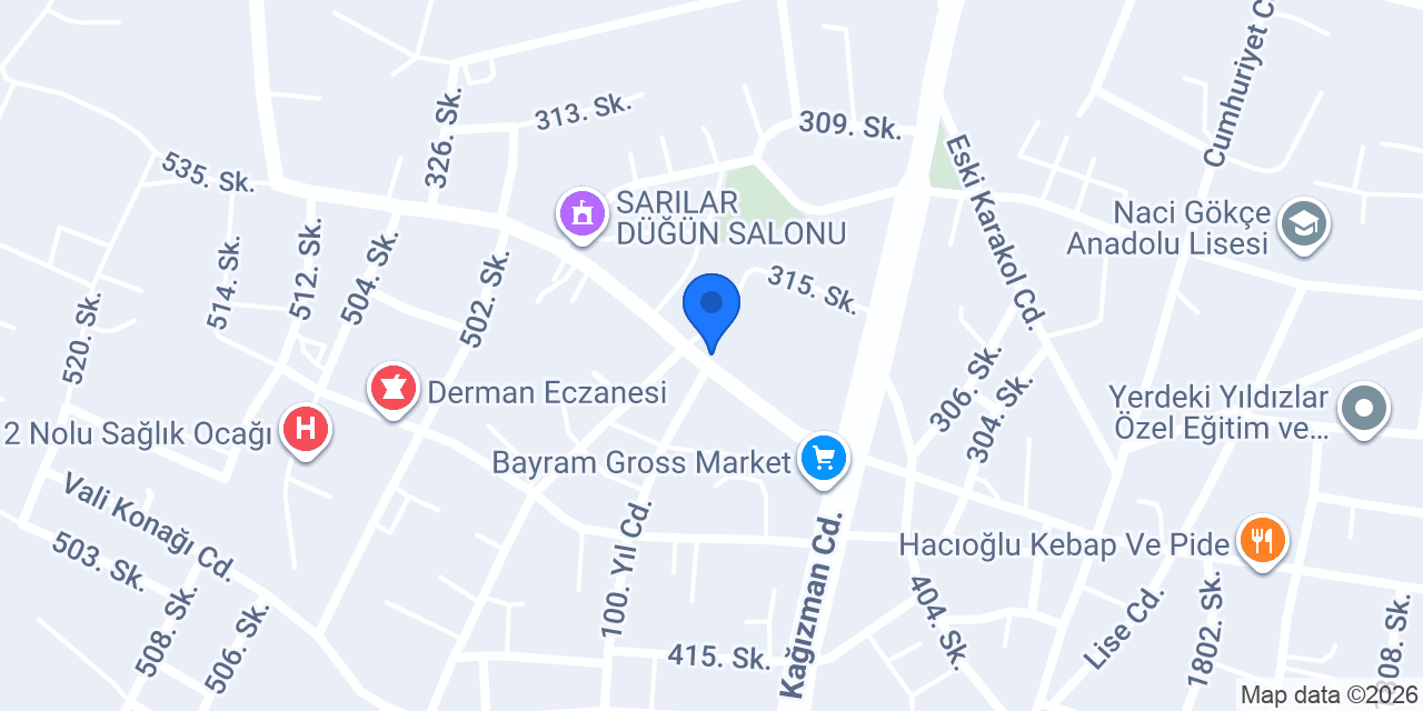 Sarılar mobilya konumu