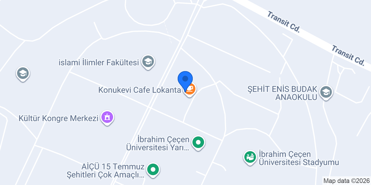 Bereket Döner - Ağrı İbrahim Çeçen Üni. konumu