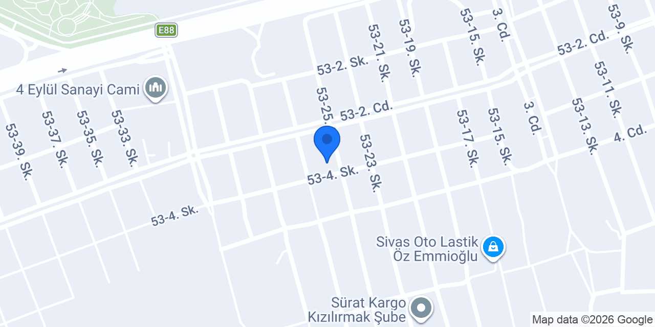 Yılmazer Oto Servis konumu