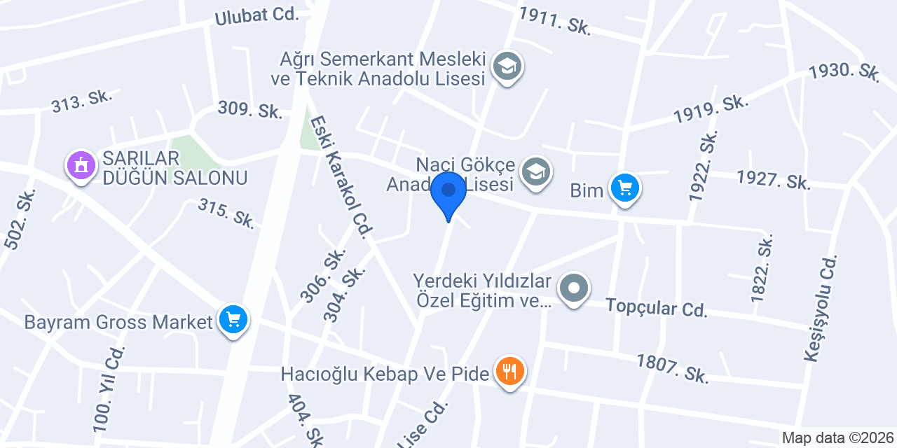 Damak Restaurant konumu