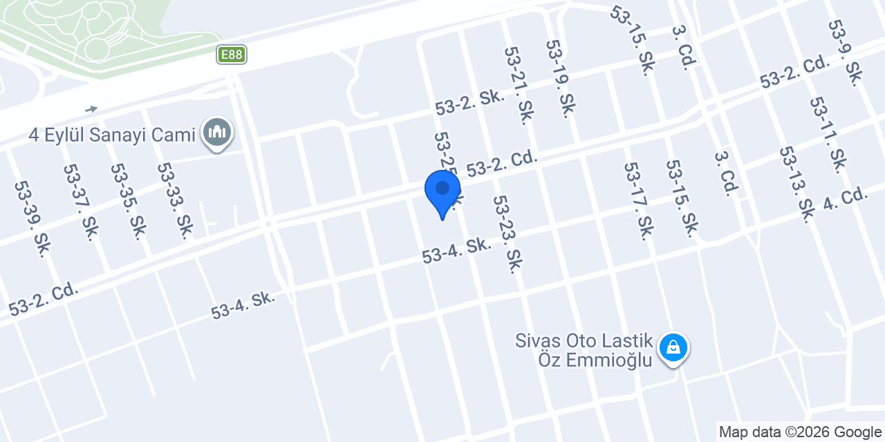 Sivas LPG Servisi konumu