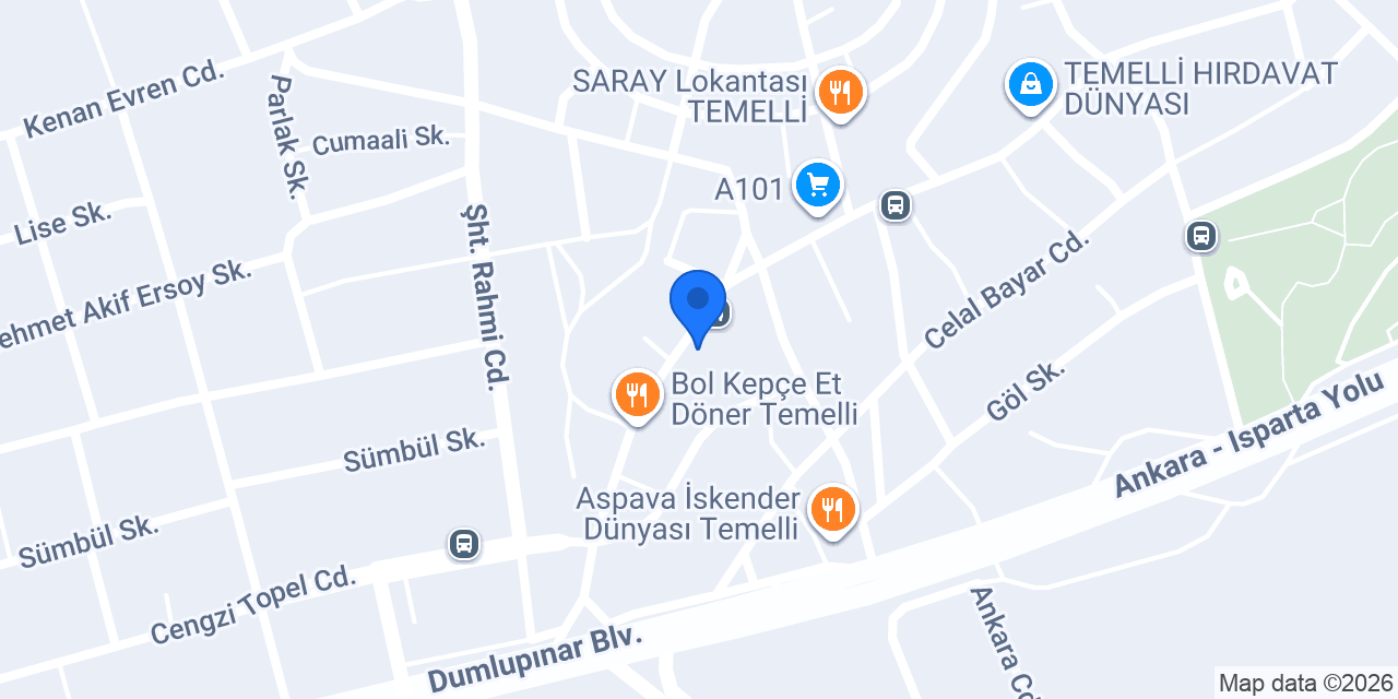 Yedoy pide kebap salonu konumu