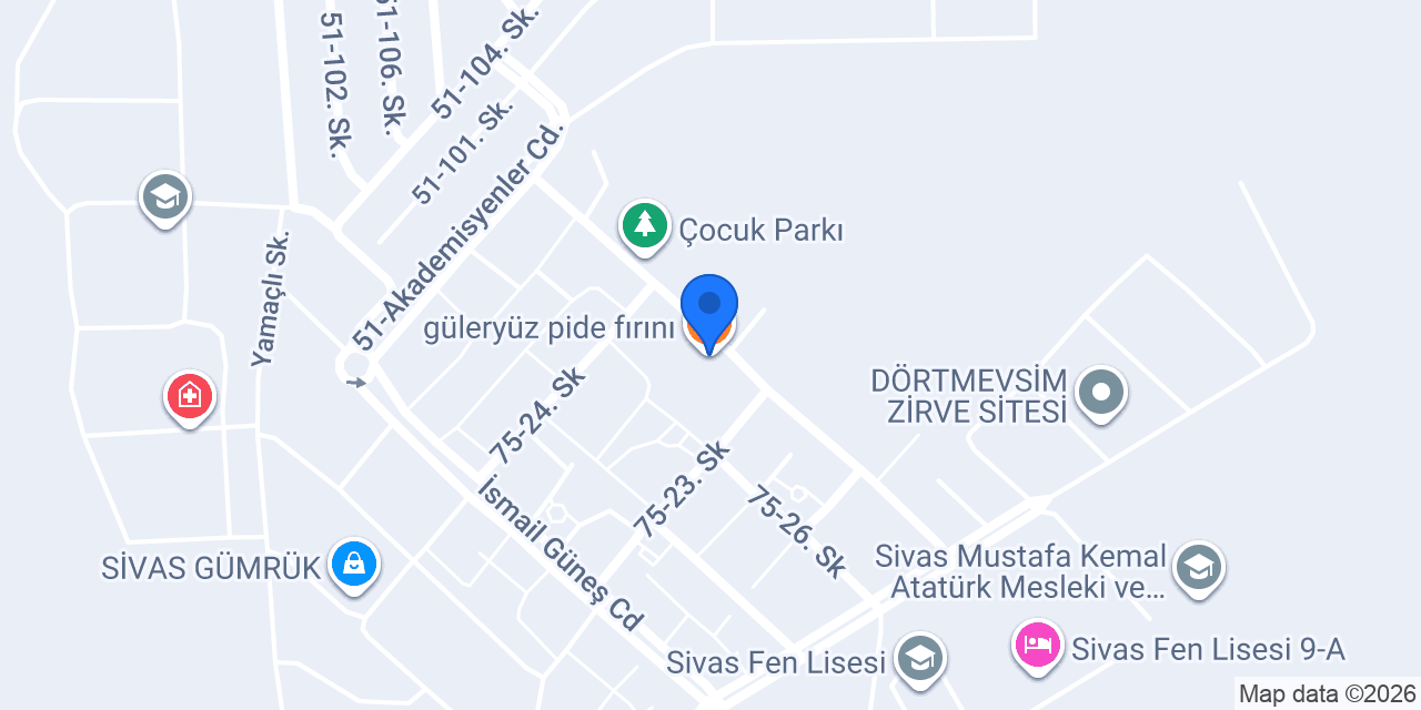 güleryüz pide fırını konumu