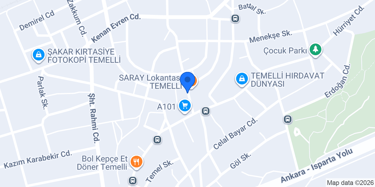 TEMELLİ HIRDAVAT konumu