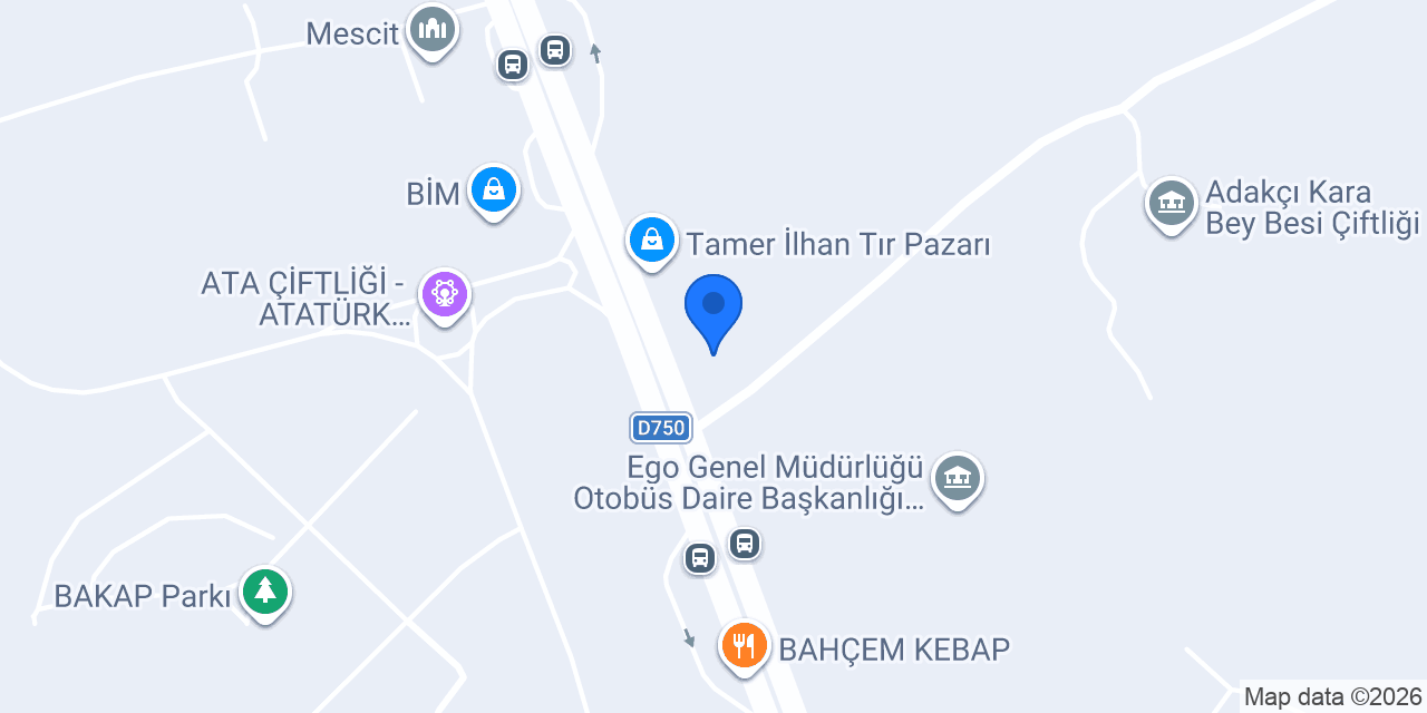 Kızılırmak İnşaat A.Ş. Gölbaşı Depo konumu