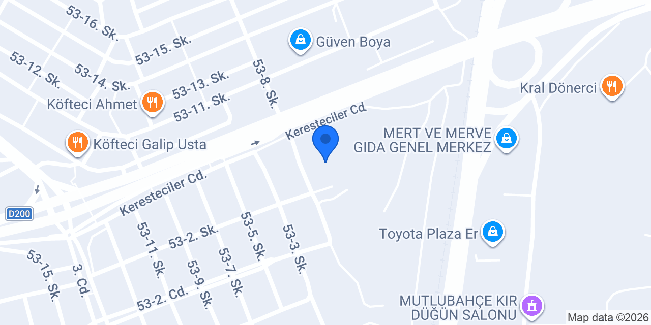 Yöre Kömür & Yöre Yapı konumu
