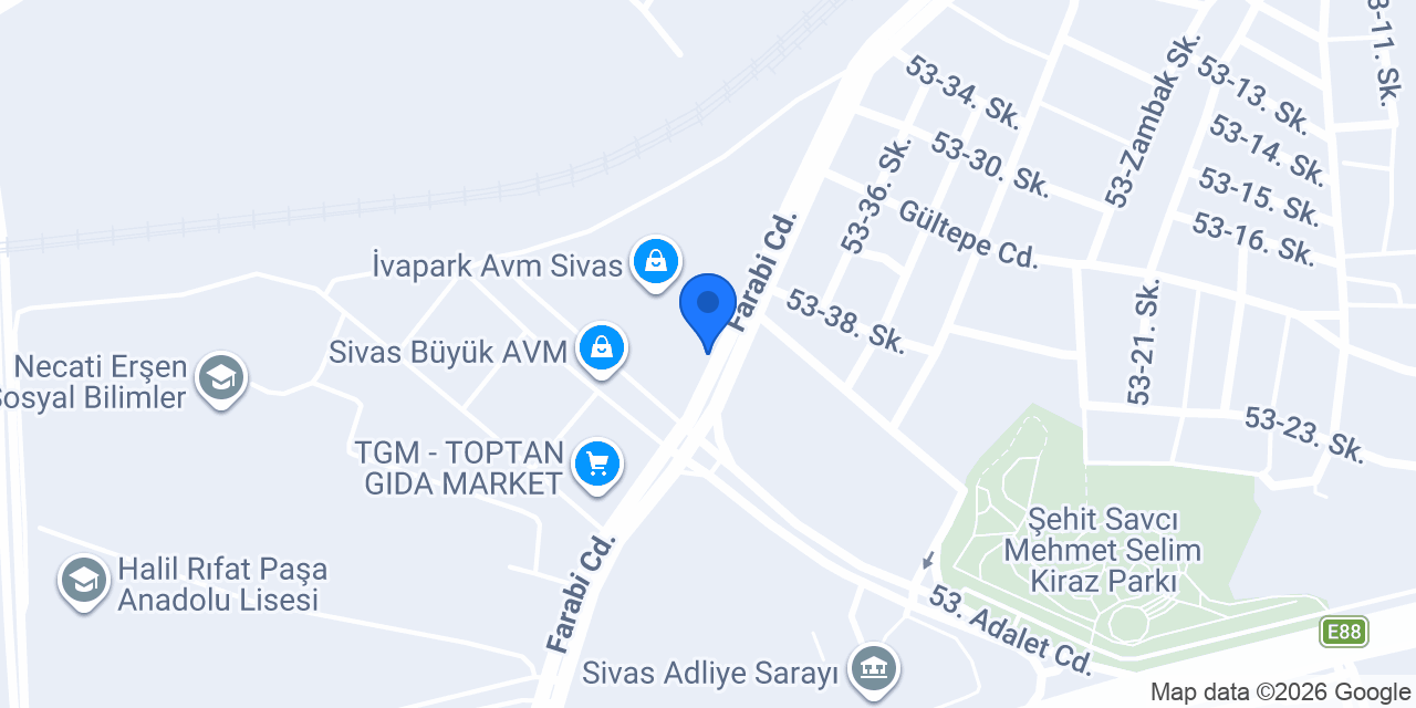 Yataş Bedding I Sivas konumu