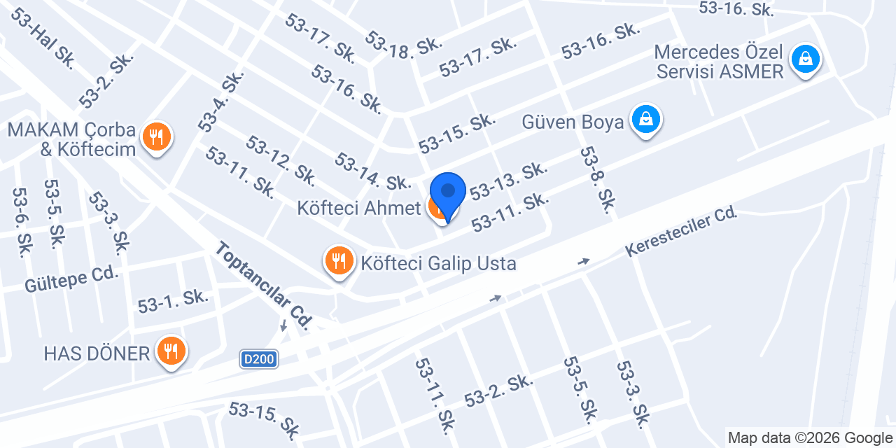Köfteci Ahmet konumu