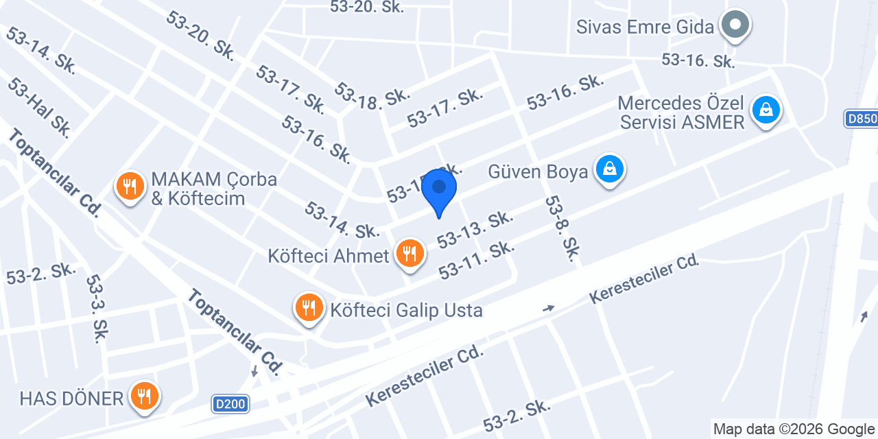 Gerçek Gıda konumu