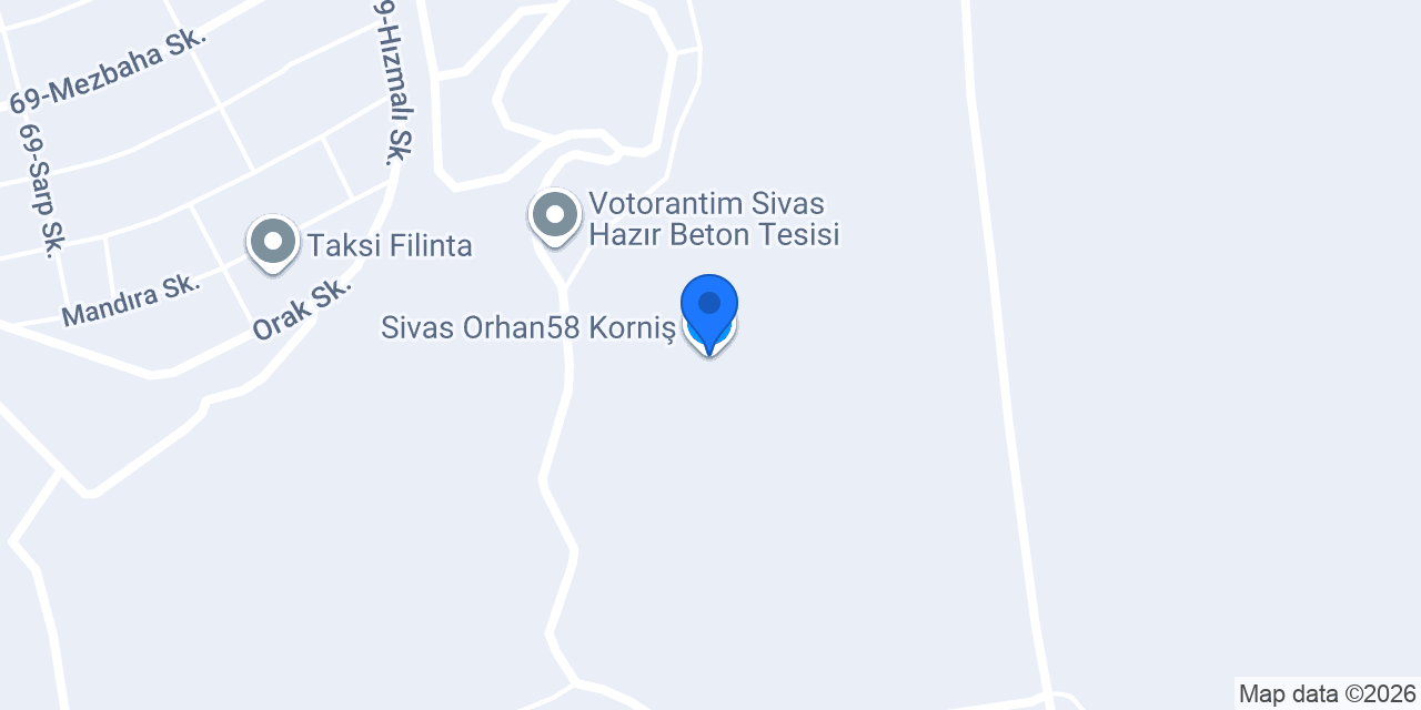 Sivas Orhan58 Korniş konumu