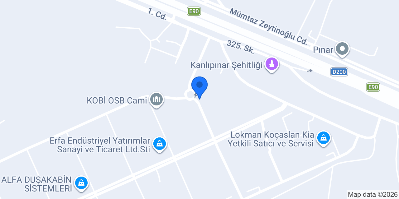 Turuncu Catering konumu