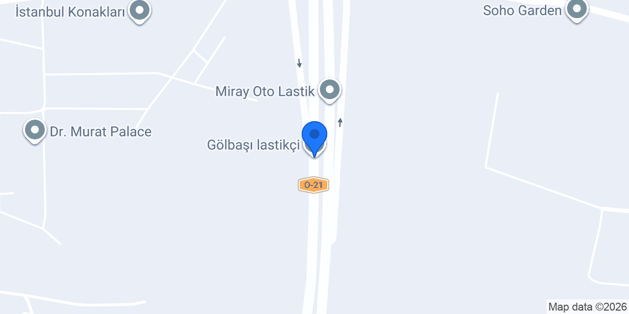 Gölbaşı lastikçi konumu