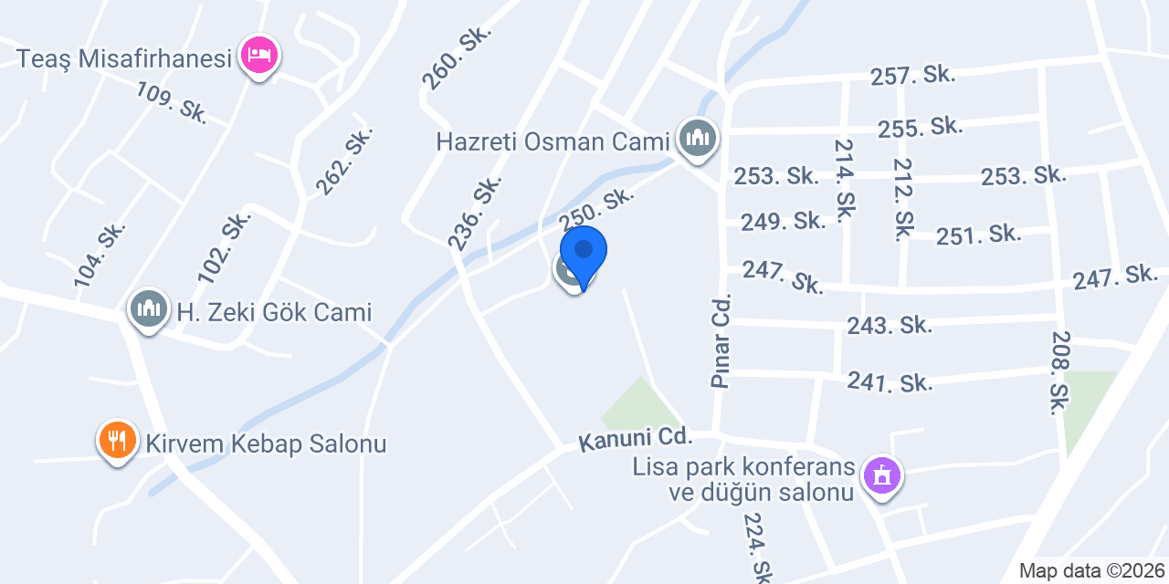 100 Yıl İlkokulu konumu