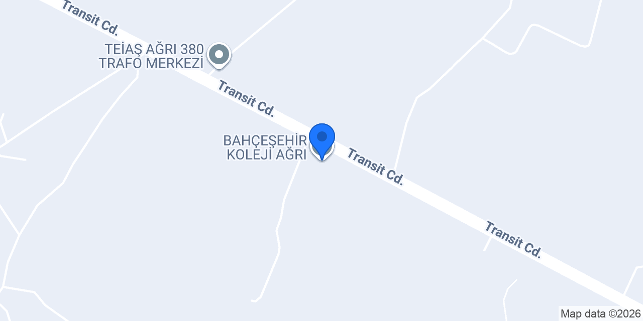 BAHÇEŞEHİR KOLEJİ AĞRI konumu
