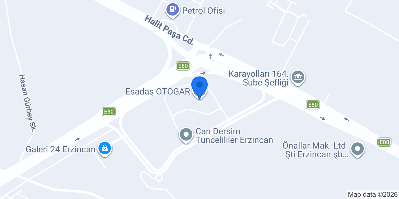 Esadaş OTOGAR konumu