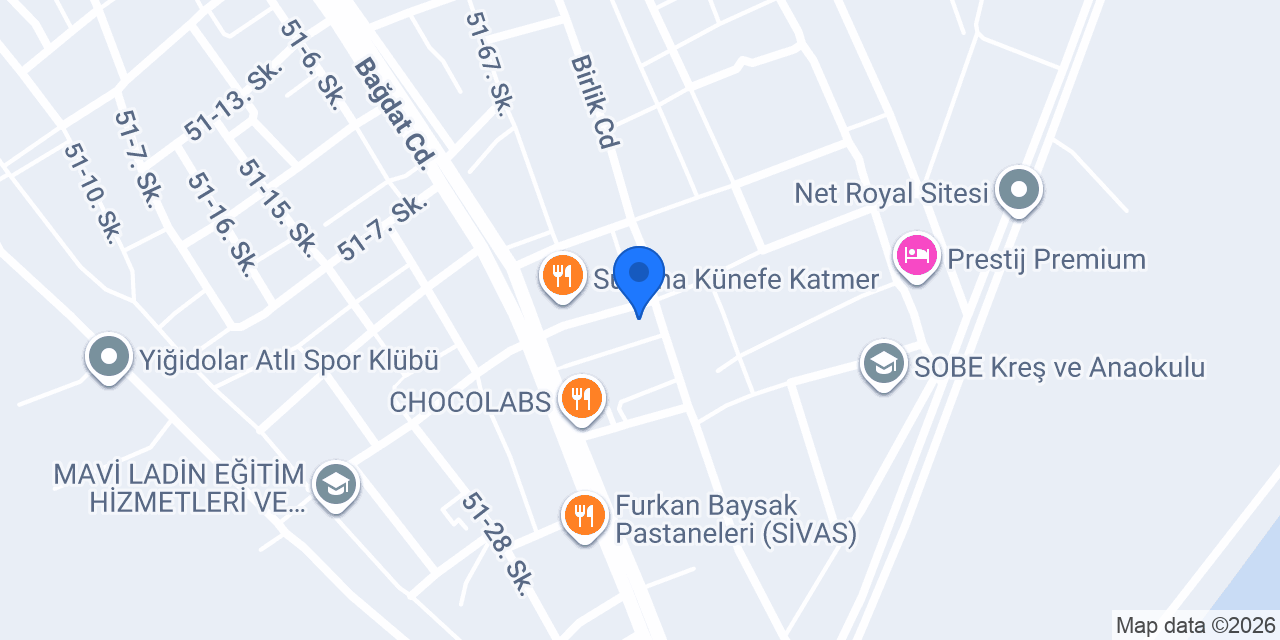 İndigo Cafe konumu