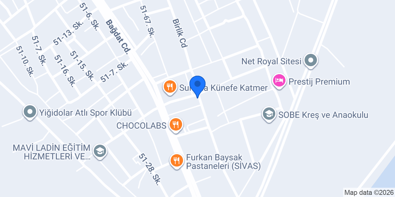 Parme Plus Makarna - Sivas konumu