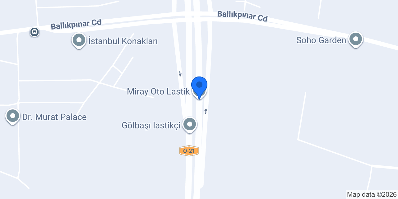 Miray Oto Lastik konumu