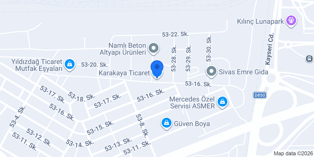 Karakaya Ticaret konumu