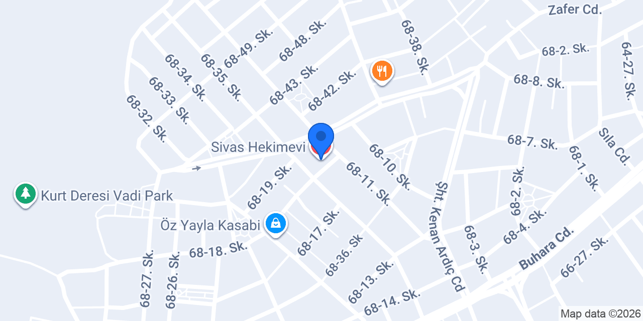 Sivas Hekimevi konumu