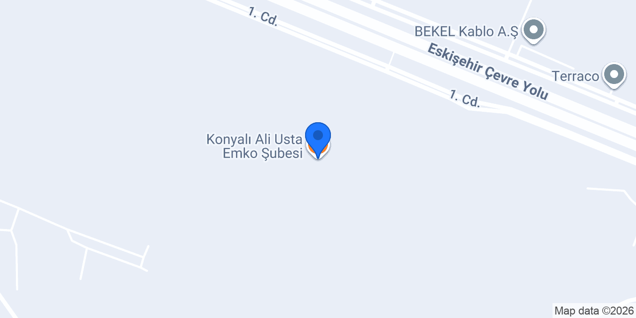 Konyalı Ali Usta Emko Şubesi konumu