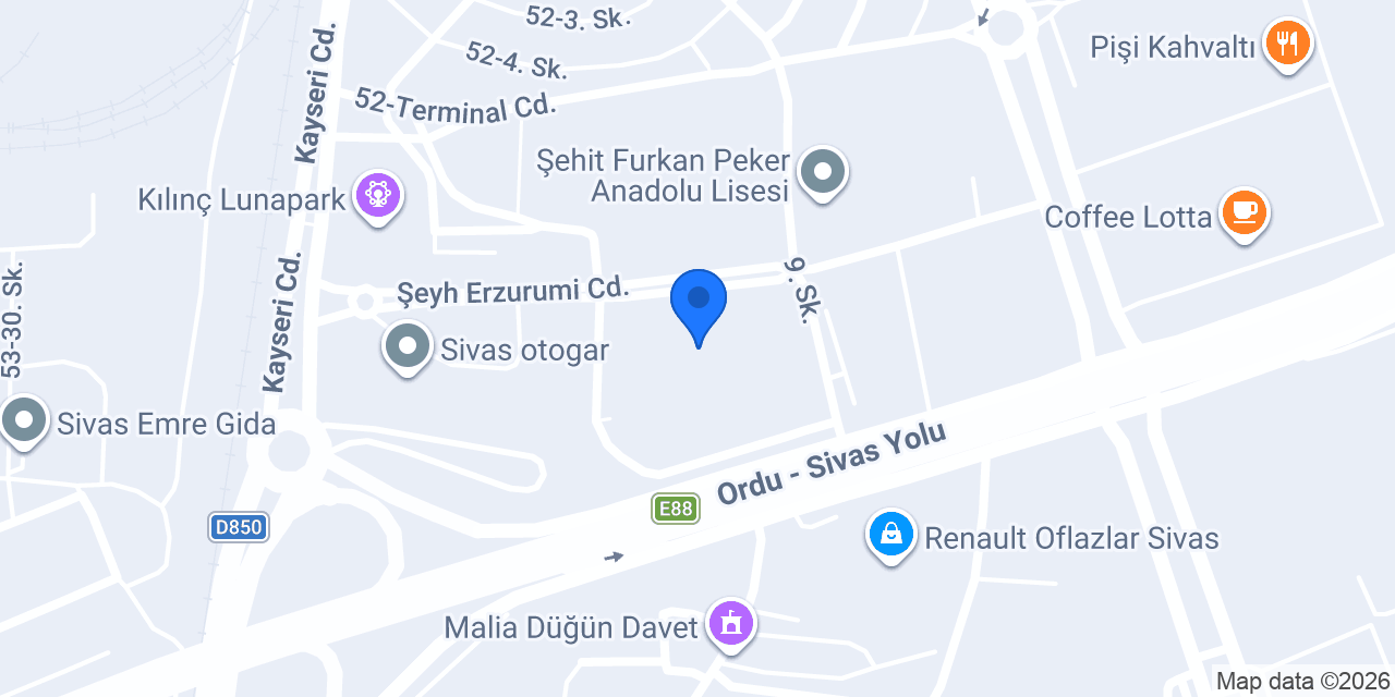 Jet Turizm konumu