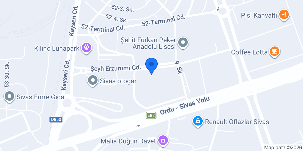 Öz Sivas konumu